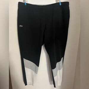 LACOSTE Classic Logo Colorblock Tapered Leg Joggers Sweatpants Mens Size 4XL